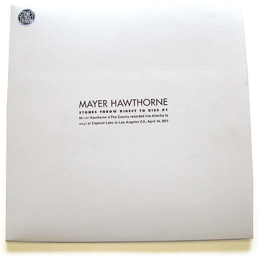 Mayer Hawthorne : Stones Throw Direct To Disc #1 (LP, Ltd + LP, S/Sided, Ltd + Album)