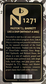 Pastor T. L. Barrett And The Youth For Christ Choir : Like A Ship... (Without A Sail) (LP, Album, RE)