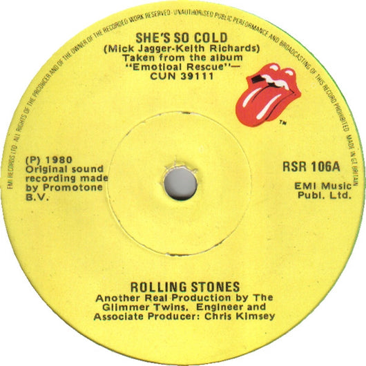 Rolling Stones* : She's So Cold (7