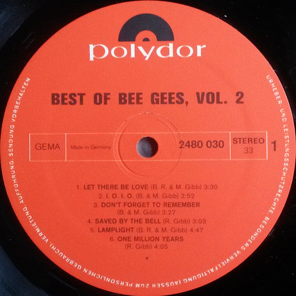 Buy Bee Gees : Best Of Bee Gees, Vol. 2 (LP, Comp) – The R.A.G.E.