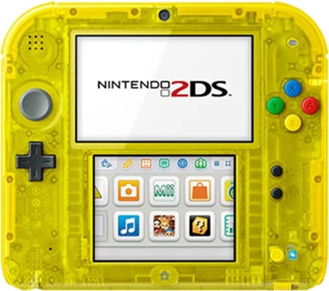 Nintendo 2DS Console (Crystal Yellow, Pikachu Edition)