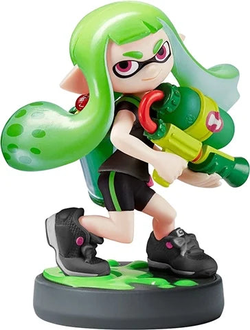 Inkling Girl (Lime Green) Splatoon Amiibo