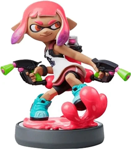 Inkling Girl (Neon Pink) Splatoon Amiibo