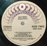 Roxy Music : Manifesto (LP, Album, RE)