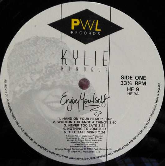 Kylie Minogue : Enjoy Yourself (LP, Album)