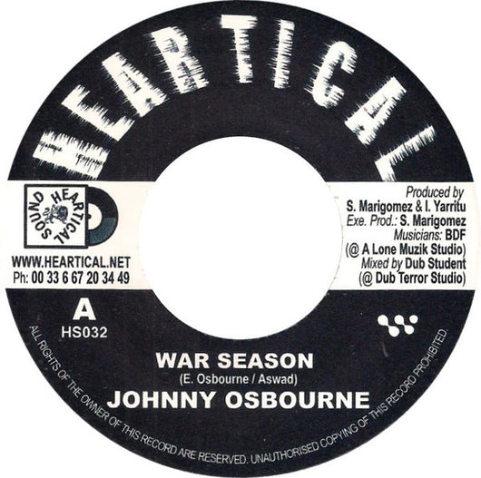 Johnny Osbourne : War Season (7