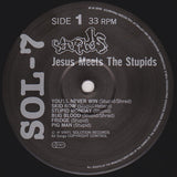 Stupids : Jesus Meets The Stupids (LP, Album + 7", Whi)