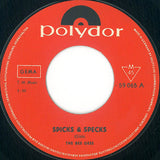 Bee Gees : Spicks & Specks  (7", Single, Mono)