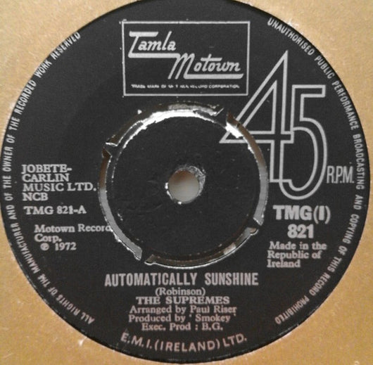 The Supremes : Automatically Sunshine (7