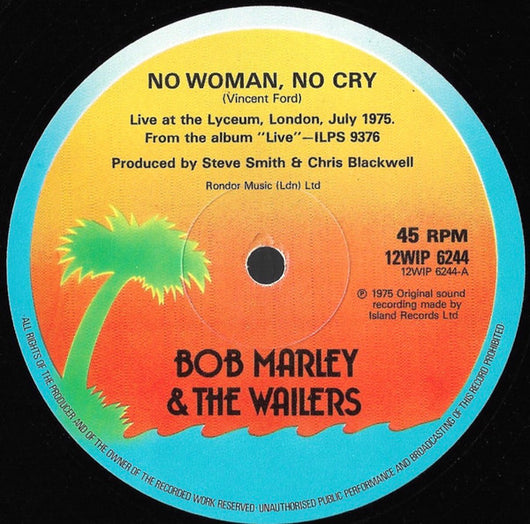 Bob Marley & The Wailers : No Woman, No Cry / Jamming (12