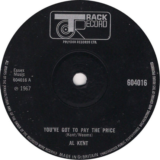Al Kent (2) : You've Got To Pay The Price  (7