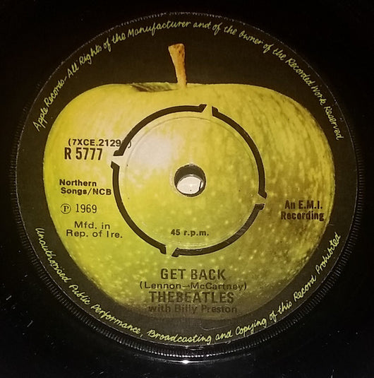 The Beatles With Billy Preston : Get Back (7