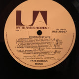 Fats Domino : 20 Greatest Hits (LP, Comp, Mono)