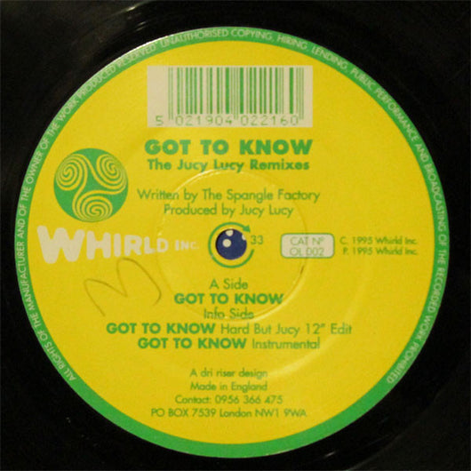 Jucy Lucy (2) : Got To Know (12