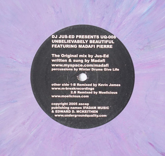 DJ Jus-Ed* Featuring Madafi Pierre : Unbelievabely Beautiful (12