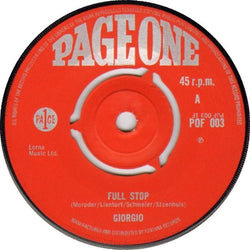 Giorgio Moroder : Full Stop / Believe In Me (7
