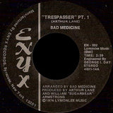 Bad Medicine : Trespasser (7", RE)