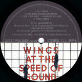 Wings (2) : Wings At The Speed Of Sound (LP, Album, 'Cl)