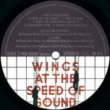 Wings (2) : Wings At The Speed Of Sound (LP, Album, 'Cl)
