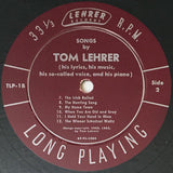 Tom Lehrer : Songs By Tom Lehrer (10", Album, Mono, RE, Roc)
