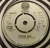 Status Quo : Paper Plane (7", Single, 4 P)