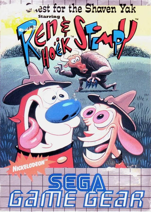 Quest for the Shaven Yak starring Ren Hoëk & Stimpy  - Game Gear