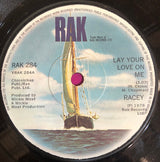 Racey : Lay Your Love On Me (7", Single)