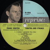Frank Sinatra : Sinatra & Strings (LP, Album, Mono)