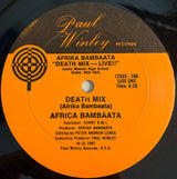 Afrika Bambaataa : Death Mix — Live!!! (12", Single)