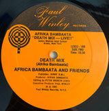Afrika Bambaataa : Death Mix — Live!!! (12", Single)