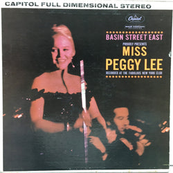 Peggy Lee : Basin Street East Proudly Presents Miss Peggy Lee (LP, Album)