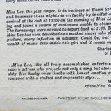 Peggy Lee : Basin Street East Proudly Presents Miss Peggy Lee (LP, Album)