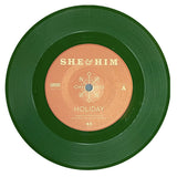She & Him : Holiday / Last Christmas (7", Single, Gre)