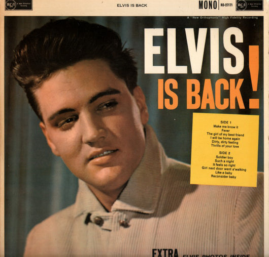 Elvis Presley : Elvis Is Back (LP, Album, Mono, Gat)