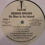 Dennis Brown : No Man Is An Island (LP, Album, RP)