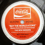 The New Seekers / The Ivor Raymonde Orchestra* : Buy The World A Coke / It's The Real Thing (7", Mono, Promo)