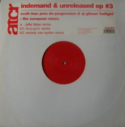 Scott Mac Pres De-Progression & AJ Gibson : Indemand & Unreleased EP #3 (12