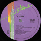 U2 : October (LP, Album, RE, SRC)