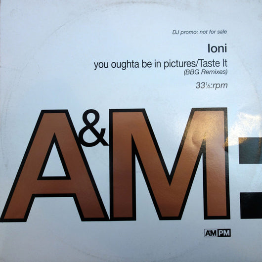 Ioni : You Oughta Be In Pictures/Taste It (BBG Remixes) (12