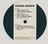 Co Real Artists : What About You (In The World Today) (12", Single)