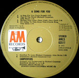Carpenters : A Song For You (LP, Album)