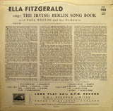 Ella Fitzgerald : Ella Fitzgerald Sings The Irving Berlin Song Book Vol. 1. (LP, Album, Mono)