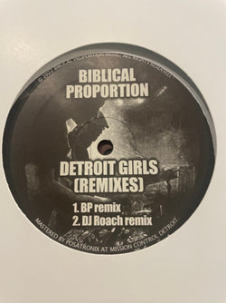 Biblical Proportion : Detroit Girls (Remixes) (12