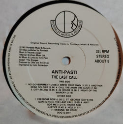Anti-Pasti : The Last Call (LP, Album, M/Print)