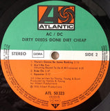AC/DC : Dirty Deeds Done Dirt Cheap (LP, Album, RE)