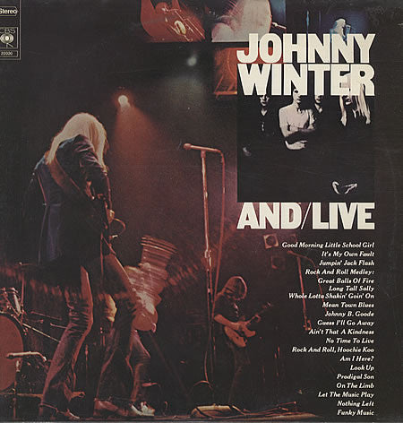 Johnny Winter : And/Live (2xLP, Comp, RE, Gat)