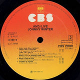 Johnny Winter : And/Live (2xLP, Comp, RE, Gat)