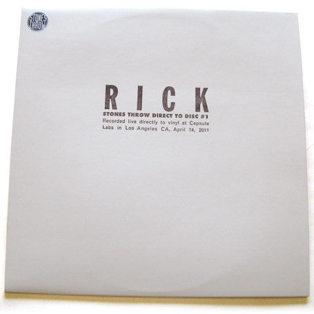 Rick (24) : Stones Throw Direct To Disc #1 (LP, Ltd)