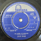Joan Baez : There But For Fortune (7", Mono)