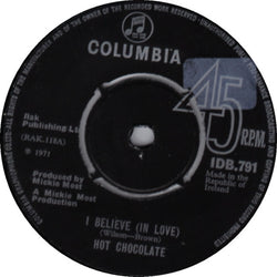 Hot Chocolate : I Believe (In Love) / Caveman Billy (7